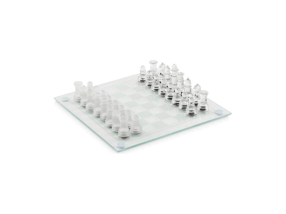 Glass chess set board game - Pasco Gifts