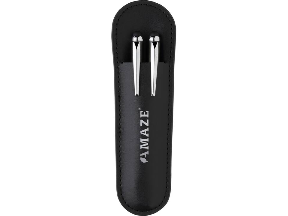 Swiss Peak Deluxe Pen Set In PU Pouch - Pasco Gifts