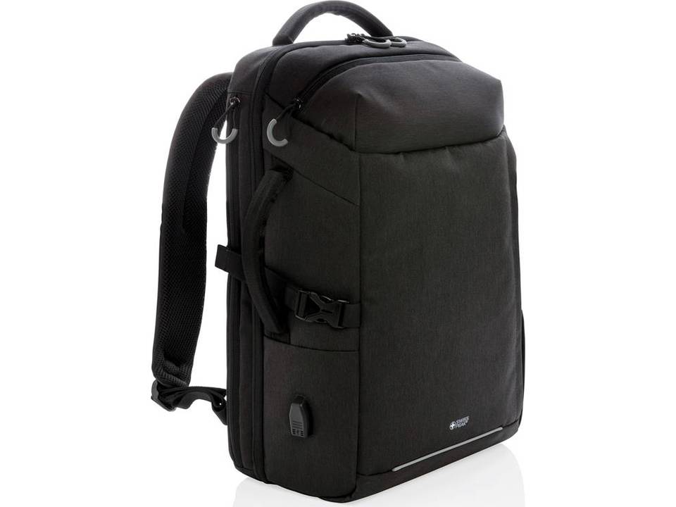rechtbank Tektonisch keuken Swiss Peak XXL weekend travel backpack with RFID and USB - Pasco Gifts