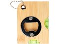 Levo bamboo bottle opener with level 3