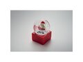 Small snow ball glass ornament 5