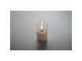 LED wax candle in glass holder - S 5