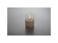 LED wax candle in glass holder - M 6