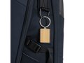 RCS recycled zinc alloy rectangle keychain with bamboo 5