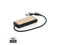 Link RCS recycled plastic and bamboo dual Input USB hub