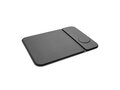 Swiss peak RCS recycled PU 15W 3 in 1 charging mousepad 2