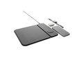 Swiss peak RCS recycled PU 15W 3 in 1 charging mousepad 7