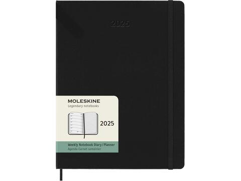 Moleskine hard cover 12 month weekly XL planner