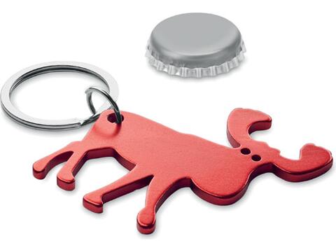 Recycled aluminium key ring