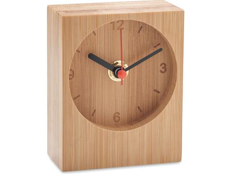 Bamboo table clock