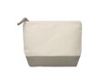 Trousse en coton bicolore