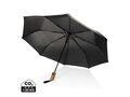 Mini parapluie 21" à ouverture auto en bois d'acacia Kaycey