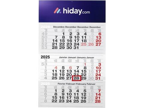 Calendrier Jumbo sur trois mois