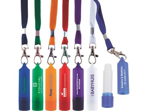 Lippenbalsem lanyard bedrukken