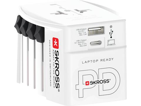 SKROSS Adaptateur de voyage universel MUV 65W PD avec USB