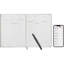 Moleskine 12 maanden smart planner pro XL - Zwart4