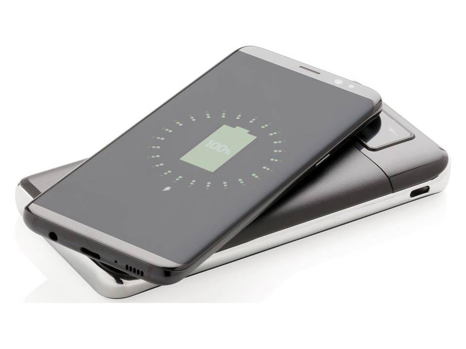 Draadloze oplader smartphones met powerbank - 10.000 mAh - Pasco Gifts