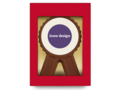 Chocolade medaille - eigen design bedrukking
