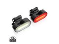 Lumino RCS rplastic USB-oplaadbare fietslamp set