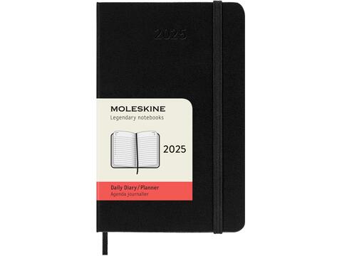 Moleskine 2025 hardback pocket dag-agenda voor 12 maanden