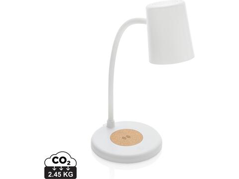 Zenara RCS 15W draadloze bureaulamp van gerecycled plastic