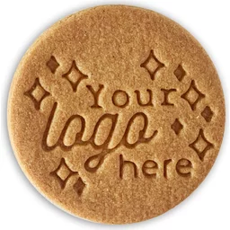 Debossed koekje met je boodschap logo