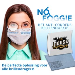 No-Foggie anti condens brillendoekjes bedrukt