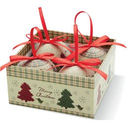 Set van 4 kerstballen